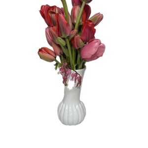 RANDALL White Milk Glass Vase Rare